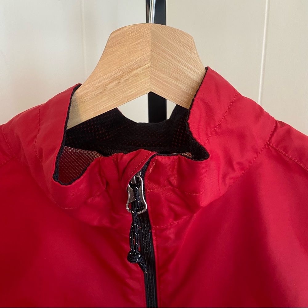 Vintage RLX Polo Sport Red Nylon Vented Full Zip Golf Vest Mens S (Tag M) *NOTE